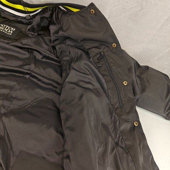 Scotch & Soda Quilted Jacket Men Medium Yratchie Varsity Bomber Water Repellant - Picture 10 of 15